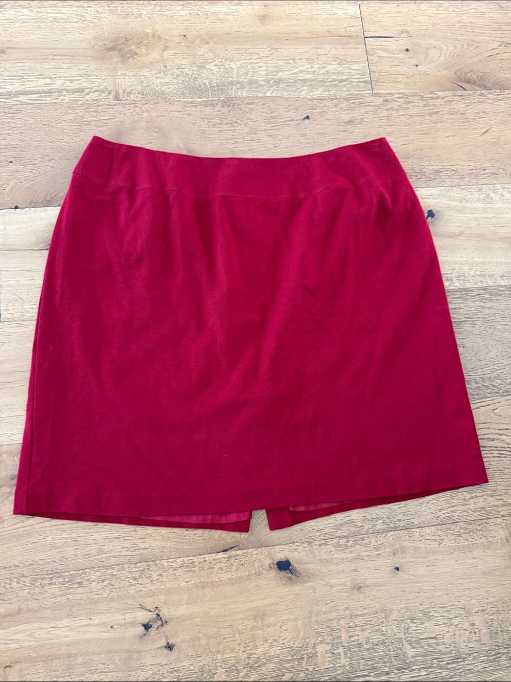 Talbots Cherry Red Knee Length Skirt Plus Size 22W